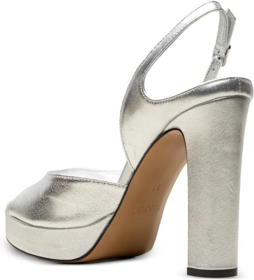CHUCKIES Metallic sandalen met plateauzool Zilver - Foto 2