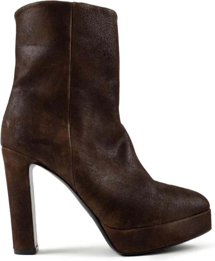 CHUCKIES platform ankle boots Bruin