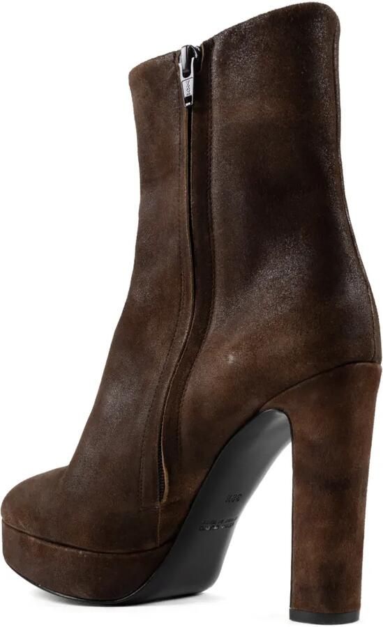 CHUCKIES platform ankle boots Bruin - Foto 3