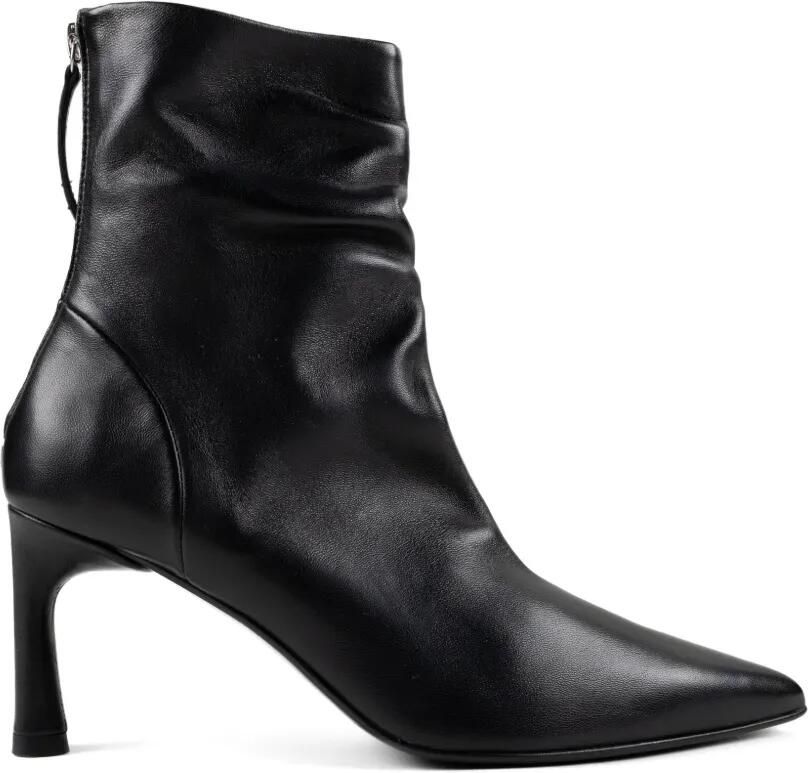 CHUCKIES pointed-toe heeled boots Zwart