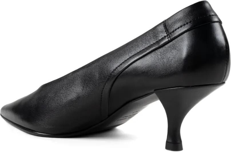 CHUCKIES pointed-toe leather pumps Zwart - Foto 2