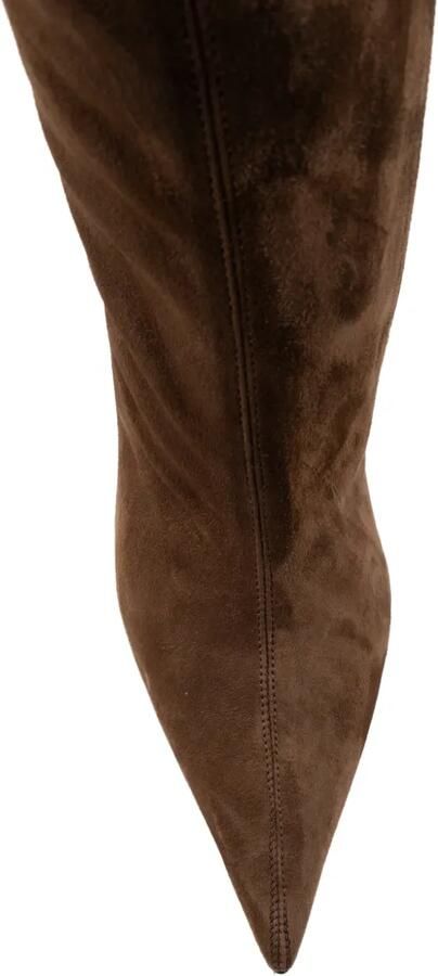 CHUCKIES pointed-toe over-the-knee boots Bruin - Foto 3