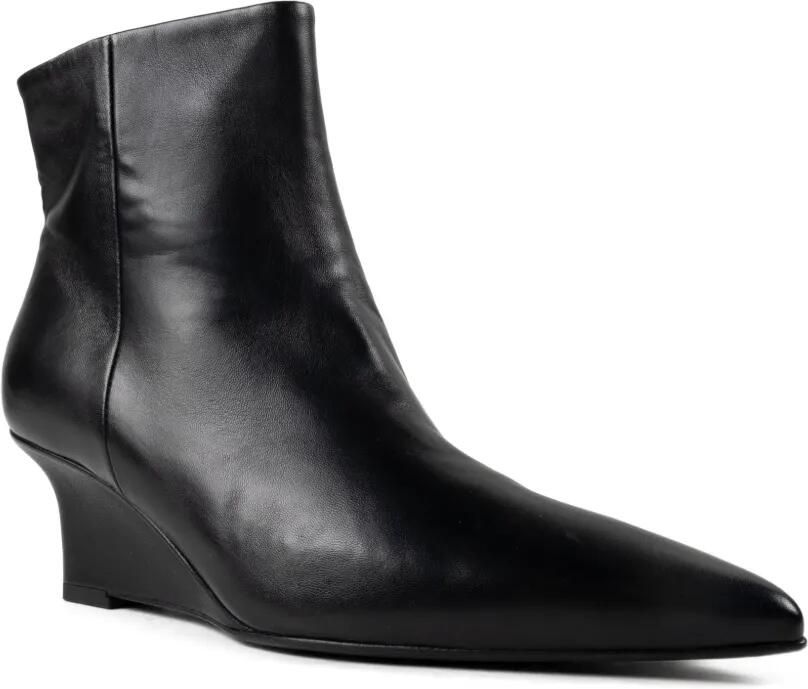 CHUCKIES pointed-toe wedge ankle boots Zwart - Foto 3