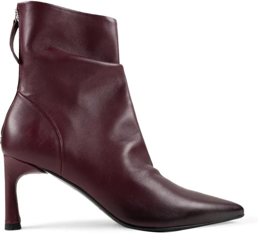 CHUCKIES pointed-toe zip-fastening boots Rood