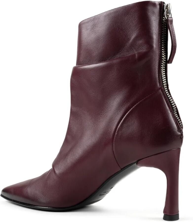 CHUCKIES pointed-toe zip-fastening boots Rood - Foto 2