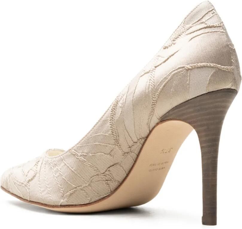CHUCKIES Pumps met puntige neus Beige - Foto 2