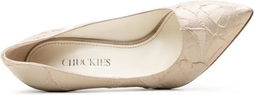 CHUCKIES Pumps met puntige neus Beige - Foto 4