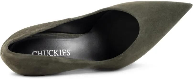 CHUCKIES Pumps met puntige neus Groen - Foto 4