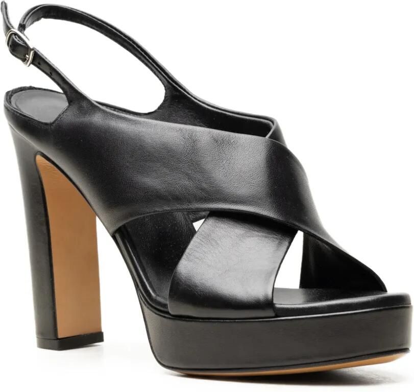 CHUCKIES Sandalen met gekruiste bandjes Zwart - Foto 3