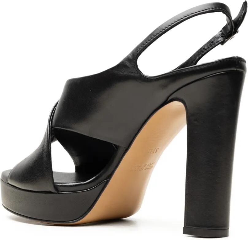 CHUCKIES Sandalen met gekruiste bandjes Zwart - Foto 2