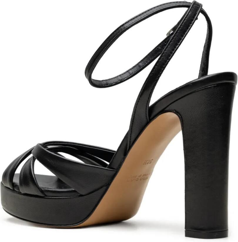 CHUCKIES Sandalen met gekruiste bandjes Zwart - Foto 3