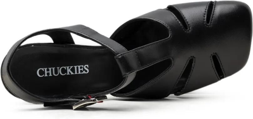 CHUCKIES Sandalen met gesp Zwart - Foto 3