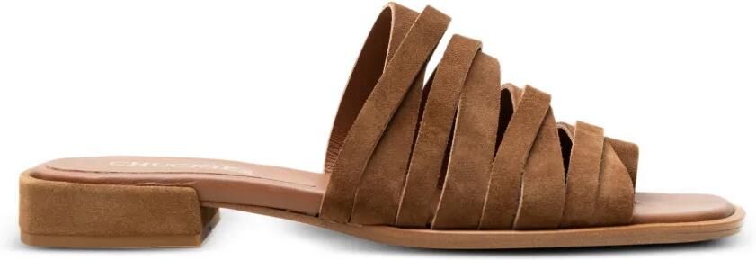 CHUCKIES Sandalen met meerdere bandjes Bruin