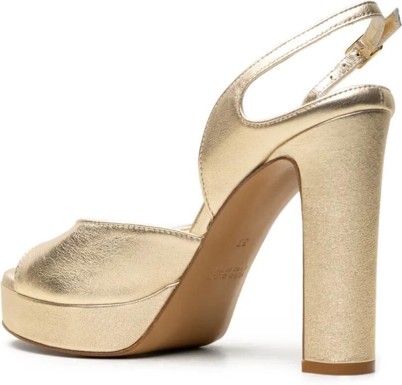 CHUCKIES Sandalen met plateauzool Goud - Foto 2