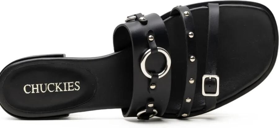 CHUCKIES Sandalen verfraaid met studs Zwart - Foto 2