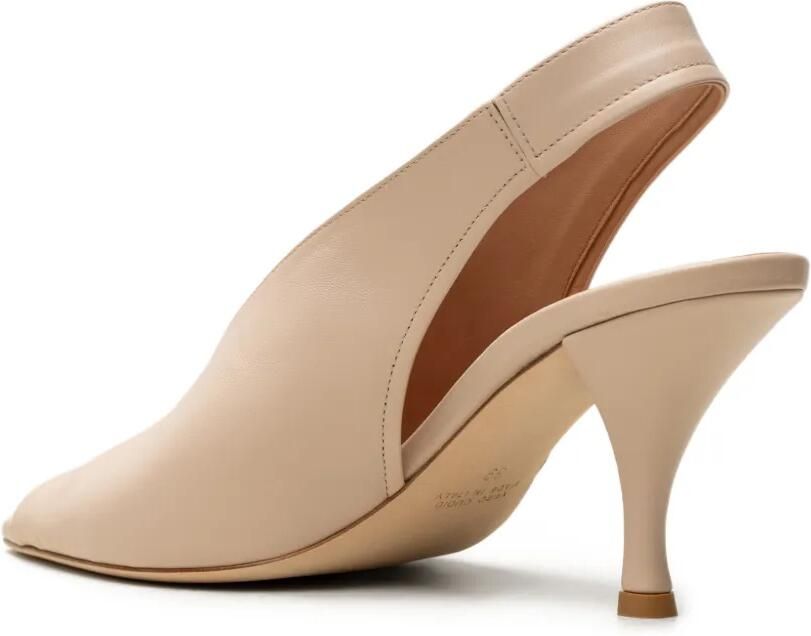 CHUCKIES Slingback pumps met open neus Beige - Foto 3