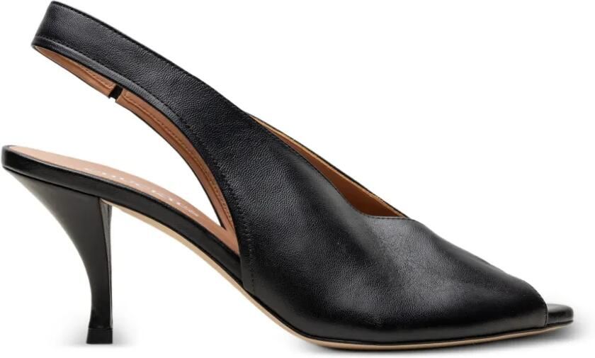 CHUCKIES Slingback pumps met open neus Zwart