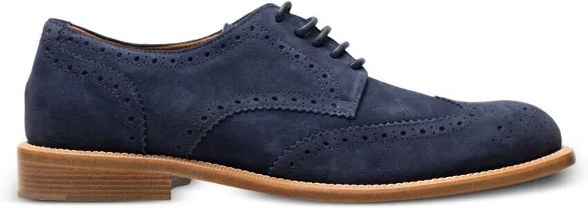 CHUCKIES Suède brogues Blauw