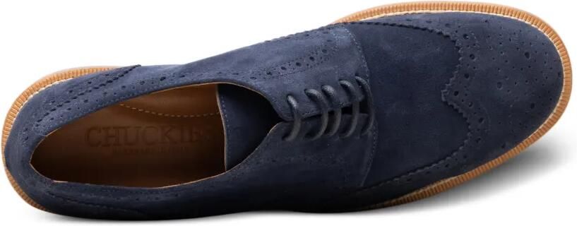 CHUCKIES Suède brogues Blauw - Foto 4