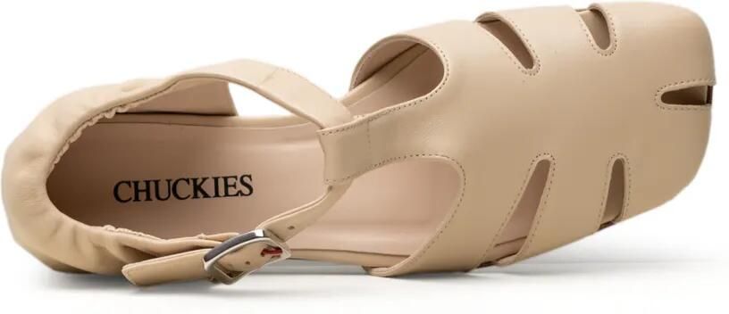 CHUCKIES Uitgesneden sandalen Beige - Foto 4