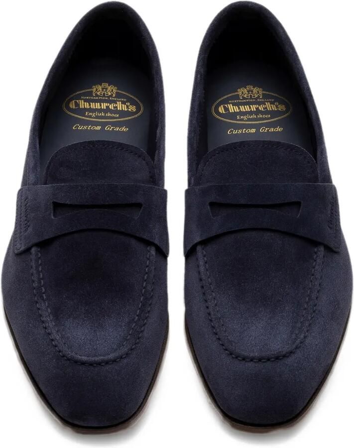 Church's almond-toe suede loafers Blauw - Foto 2