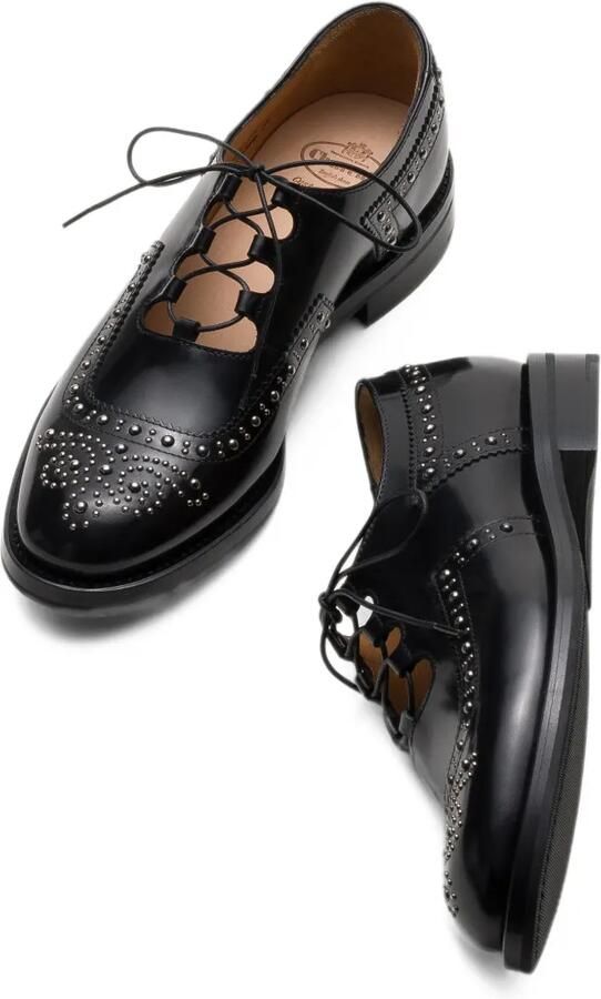 Church's Ghillie veterschoenen met studs Zwart - Foto 4