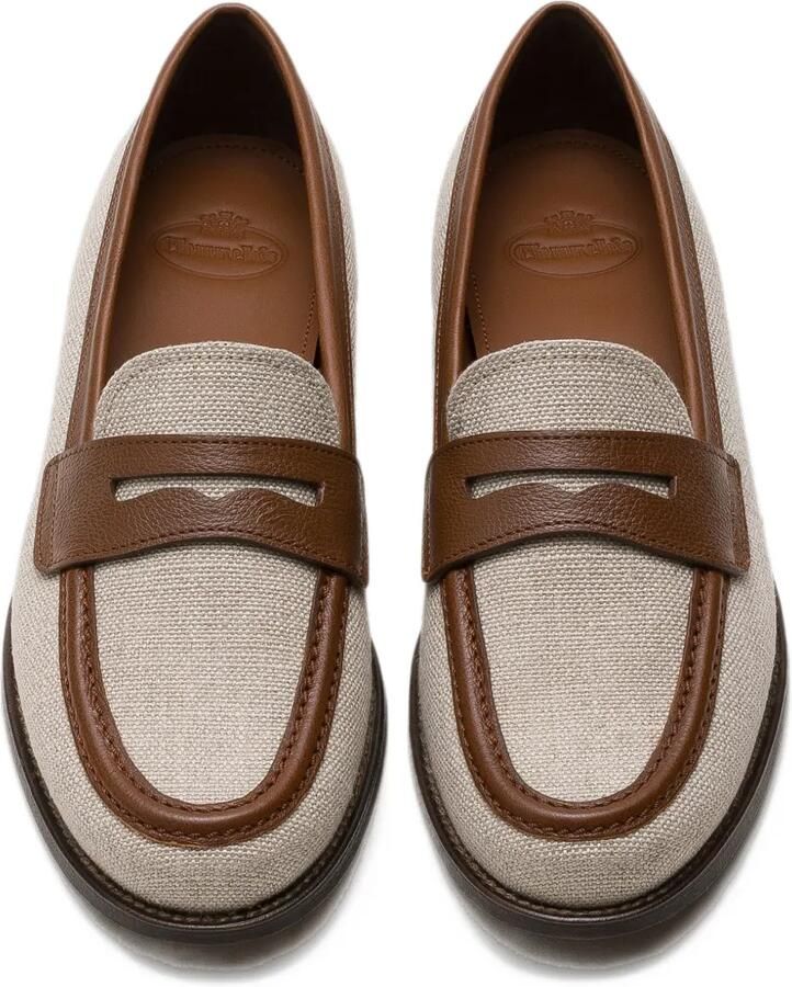 Church's Heswall leather-trim loafers Beige - Foto 4