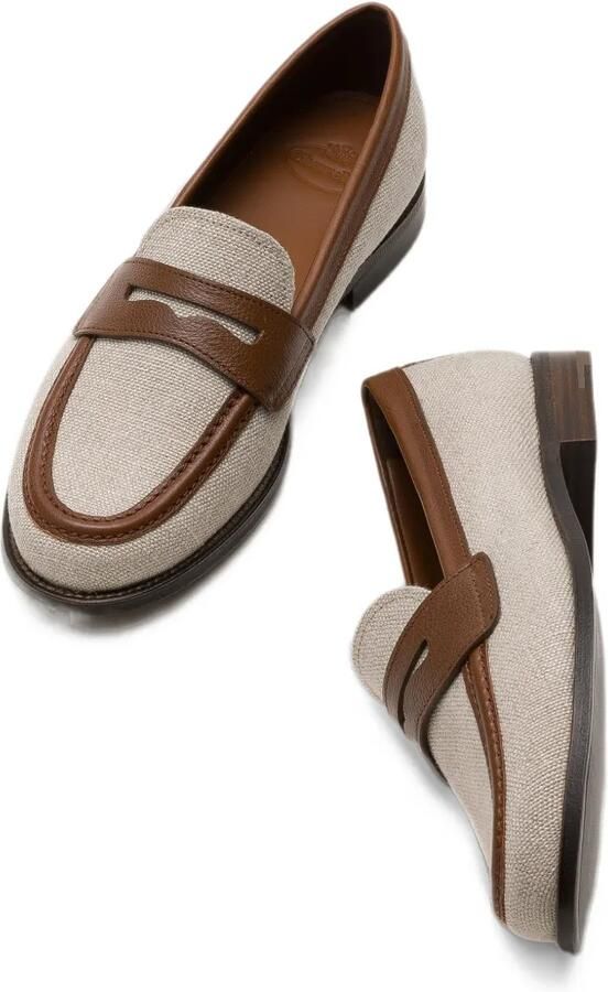 Church's Heswall leather-trim loafers Beige - Foto 2