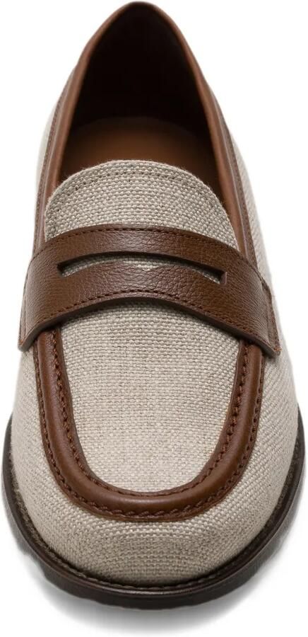 Church's Heswall leather-trim loafers Beige - Foto 3