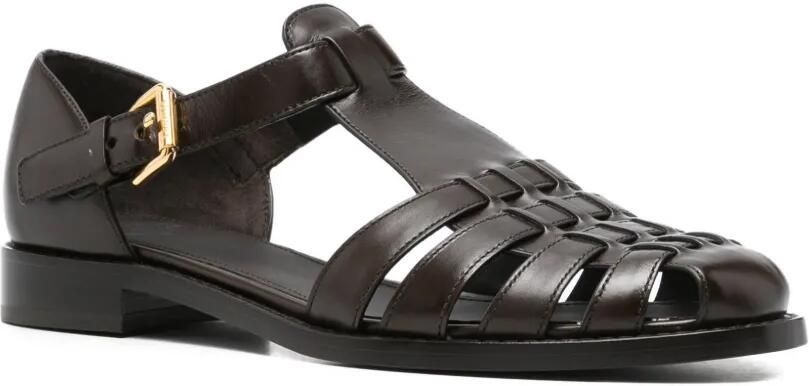 Church's Kelsey leren sandalen met gekooide constructie Bruin - Foto 3