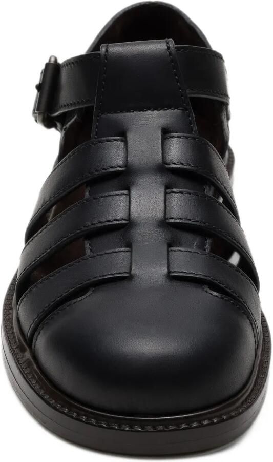 Church's Kelsey Winter leren sandalen met kooiconstructie Zwart