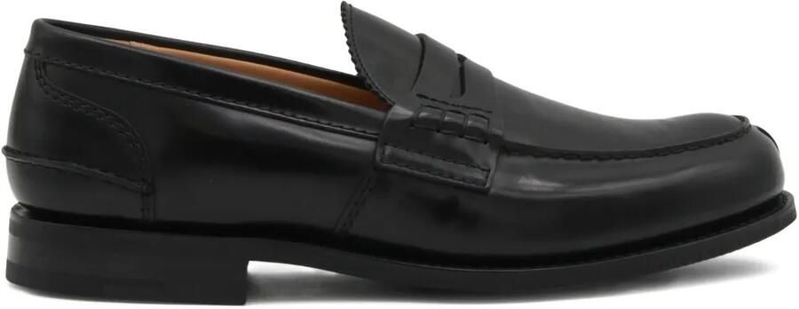 Church's Leren penny loafers Zwart