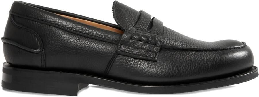 Church's Leren penny loafers Zwart