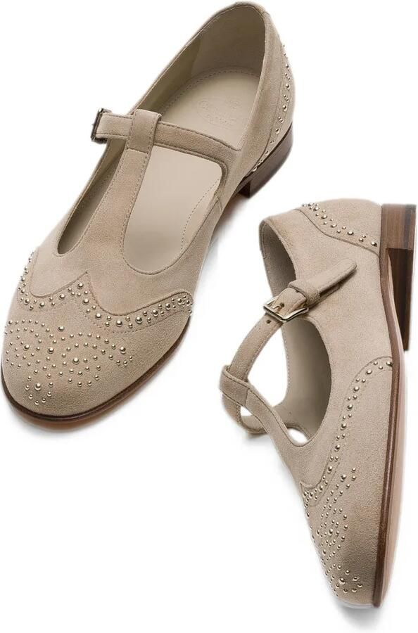 Church's Opal Met suede Mary Jane ballet flats Beige - Foto 3