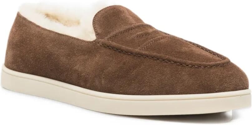 Church's shearling-lined suede loafers Bruin - Foto 3