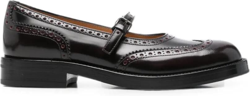 Church's Sheila loafers met brogue-detail en gespsluiting Rood