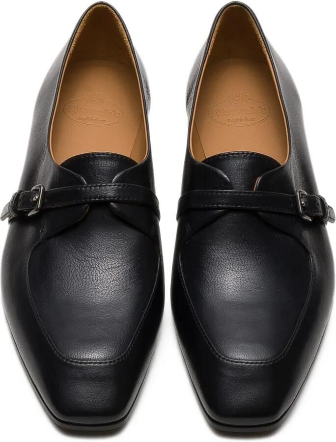 Church's Sienna geborstelde geitenleren loafers met gespbandje Zwart - Foto 3
