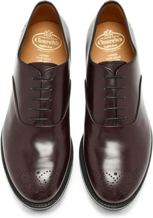 Church's Skipton leren derby schoenen met geperforeerde details Bruin - Foto 2