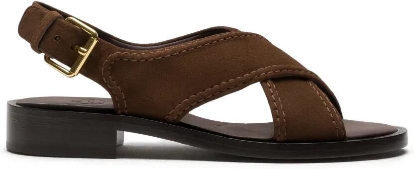 Church's Sondra suède sandalen met gekruiste bandjes Bruin