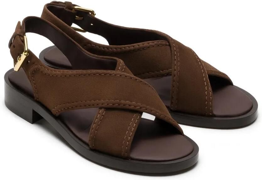 Church's Sondra suède sandalen met gekruiste bandjes Bruin - Foto 4