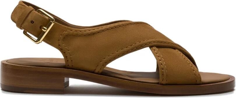 Church's Sondra suède sandalen met gekruiste bandjes Bruin
