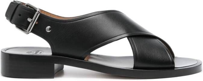 Church's Rhonda leren sandalen Zwart