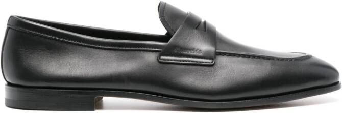 Church's Leren loafers met logo-reliëf Zwart