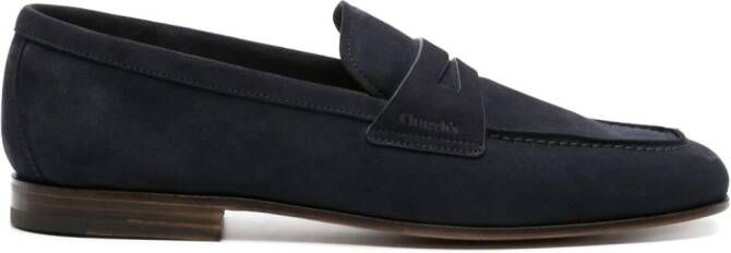 Church's Maltby suède loafers Blauw