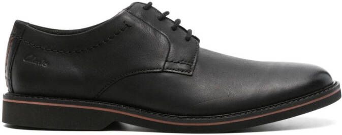 Clarks Atticus LTLace leren derby schoenen Zwart