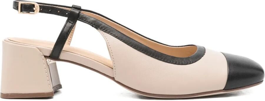 Clarks 45 mm Nyta slingback pumps Beige