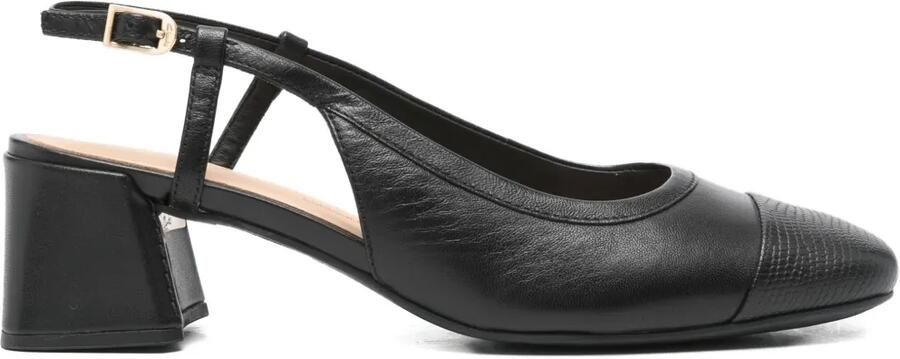 Clarks 45 mm Nyta slingback pumps met blokhak Zwart