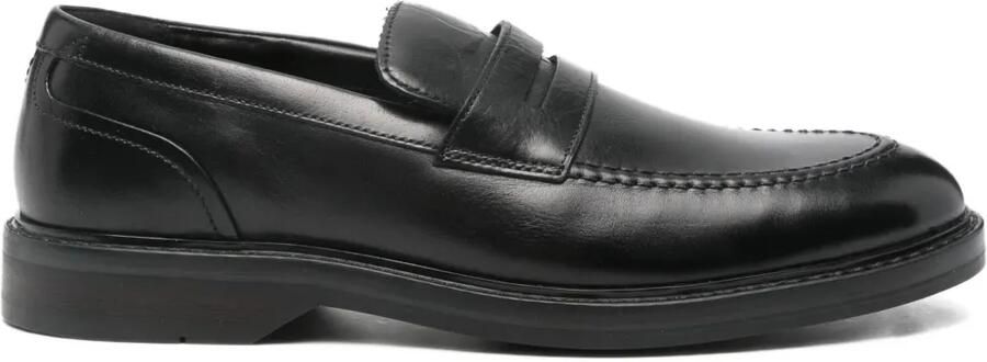 Clarks Aldwin loafers met penny bandje Zwart