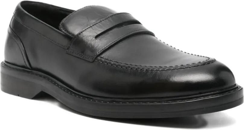 Clarks Aldwin loafers met penny bandje Zwart - Foto 3