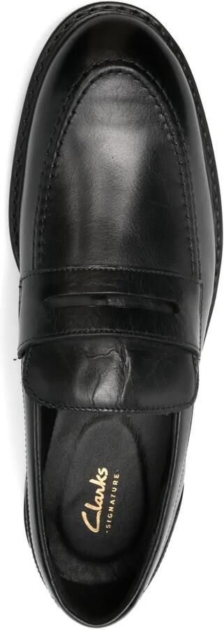 Clarks Aldwin loafers met penny bandje Zwart - Foto 5